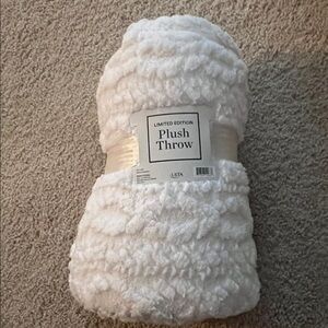NWT Ulta - Cream Limited Edition Plush Throw